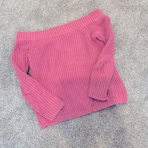 Off the shoulder Sweater Top Size M